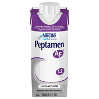 Peptamen AF Nestle Healthcare Nutrition 00798716663700-Peptamen AF Peptide-Based Calorically Dense High Protein (CS/24)
