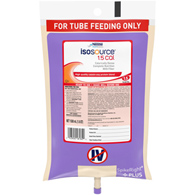 Isosource 1.5 Cal Nestle Healthcare Nutrition 10043900281824-Isosource 1.5 Cal Tube Feeding Formula, 50.7 oz Bag (EA/1)