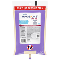 Novasource Renal Nestle Healthcare Nutrition 10043900351800-Novasource Renal Ready to Hang Tube Feeding Formula, 33.8 (EA/1)