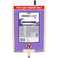 Diabetisource AC Nestle Healthcare Nutrition 10043900365081-Diabetisource AC Tube Feeding Formula, 33.8 oz Bag (EA/1)