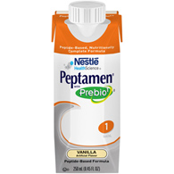 Nestle Healthcare 10798716181850 Peptamen with Prebio 1, Vanilla, Peptide-Based (CS/24)