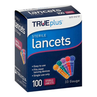 TRUEplus Nipro Diagnostics 743533-TRUEplus Sterile Lancets, Lancets (CS) - TRUEplus Sterile Lancets
