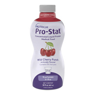 Pro-Stat Nutricia North America 78344 Pro-Stat Sugar-Free Wild Cherry Punch Concentrated Liquid Protein Medical Food (CS/6)
