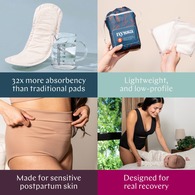 Nyssa Postpartum Pads - High Absorbency - Organic Cotton Cover