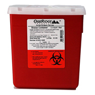 OakRidge OakRidge Products 0322-150R-OakRidge Multi-purpose Sharps Container, Sharps Containers (CS)