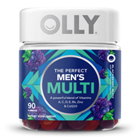 OLLY Men's Multi OLLY Public Benefit 85815800502-Olly The Perfect Men's Multi Gummies, Blackberry Blitz (BT/90)