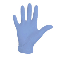 Aquasoft O&M Halyd 43933-Aquasoft Nitrile Standard Cuff Length Exam Glove, Small, Blue (CS/3000)