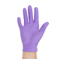 O&M Halyd 50603 Purple Nitrile-Xtra Extended Cuff Length Exam Glove, Large, Medical (BX/50)
