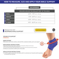 OTC 0307 Neoprene Ankle Support - Blue