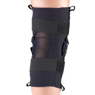 OTC 0310BL-2L Neoprene Knee Stabilizer - Hinged Bars - Black - 2XL