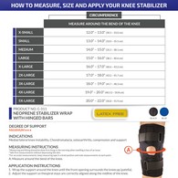 OTC 0311 Neoprene Knee Stabilizer Wrap - Hinged Bars