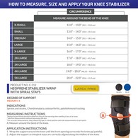 OTC 0312 Neoprene Knee Stabilizer Wrap - Spiral Stays