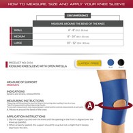 OTC 0316 KidsLine Knee Sleeve with Open Patella - Black