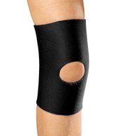 OTC 0316BL-M KidsLine Knee Sleeve with Open Patella - Black - Medium