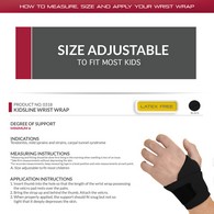 OTC 0318RB Kidsline Wrist Wrap - Blue - Adjustable / One Size