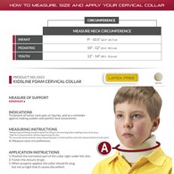 OTC 0321 Kidsline Cervical Collar - Foam - White