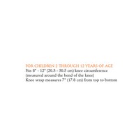 OTC 0324 Universal Kids Knee Wrap, Kidsline - Black - Infant