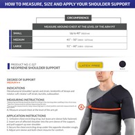 OTC 0327 Neoprene Shoulder Support - Black