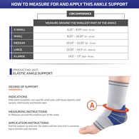 OTC 0437 Elastic Ankle Support - Silver