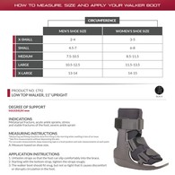 OTC 1792 Low Top Walker Boot - Short Length - Black