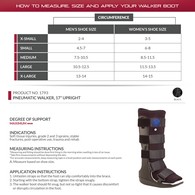 OTC 1793 Pneumatic Air Walker Boot - Tall Length Upright - Black