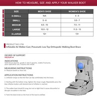 OTC 1798 Inflatable Low Top Walker Boot, Short - Gray