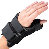 OTC 2086-L-XL 6" Wrist - Thumb Splint - Black - Extra Large