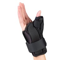 OTC 2086-R-M 6" Wrist - Thumb Splint - Black - Medium