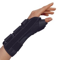 OTC 2087-L-XS 8" Wrist - Thumb Splint - Black - Extra Small