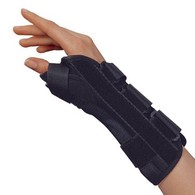OTC 2087-R-XS 8" Wrist - Thumb Splint - Black - Extra Small