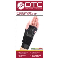 OTC 2351-XS Reversible Wrist Splint, Prop-up Brace for Carpal Tunnel, Adjustable Support, Elastic Glove - Black - Extra Small