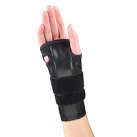 OTC 2351 Reversible Wrist Splint, Prop-up Brace for Carpal Tunnel, Adjustable Support, Elastic Glove - Black