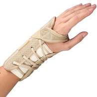 OTC 2360-L-S Cock-Up Wrist Splint - Suede Finish - Beige - Small
