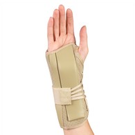 OTC 2360-R-L Cock-Up Wrist Splint - Suede Finish - Beige - Large