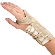 OTC 2360 Cock-Up Wrist Splint - Suede Finish - Beige