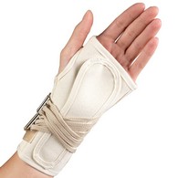 OTC 2362-L-S Cock-Up Wrist Splint - Canvas - Ivory - Small