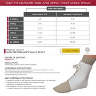 OTC 2371 High Performance Ankle Brace - White