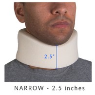 OTC 2394-N-L Cervical Collar, Soft Foam - White - Large - Narrow