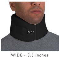 OTC 2394BL-W-M Cervical Collar, Soft Foam - Black - Medium - Wide