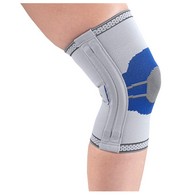 OTC 2415-M Elastic Knee Support with Flexible Stays - Gray - Medium