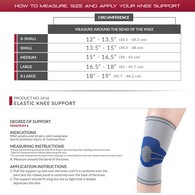 OTC 2416 Elastic Knee Support - Gray/Blue