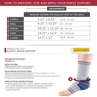 OTC 2417 Elastic Ankle Support - Gray/Blue