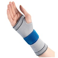 OTC 2418 Elastic Wrist Support with Encircling Strap - Gray/Blue