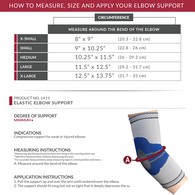 OTC 2419 Elastic Elbow Support - Gray/Blue