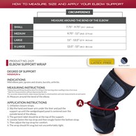 OTC 2429 Select Series Elbow Support Wrap - Black