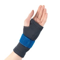 OTC 2438L-XS Wrist Support with Compression Gel insert and encircling strap - Gray - Extra Small