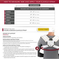 OTC 2453 Clavicle Strap, Figure-8 Design - White