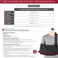 OTC 2455 Posture Control Shoulder Brace - White