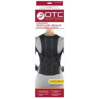OTC 2456-L Comfort Posture Brace with Rigid Stays - Black - Large