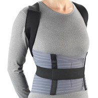 OTC 2456-XL Comfort Posture Brace with Rigid Stays - Black - Extra Large